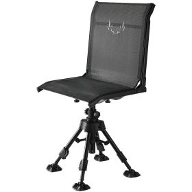 Hunting Chair, 360Â° Silent Swivel, Foldable Portable Blind Chair, Heavy-Duty Steel Frame Ground Stool Seat with Anti-Sink Swivel Feet