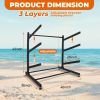 Freestanding Kayak Storage Rack â€“ Vertical 2/3/4-Tier Organizer for Kayaks, Canoes & Paddleboards